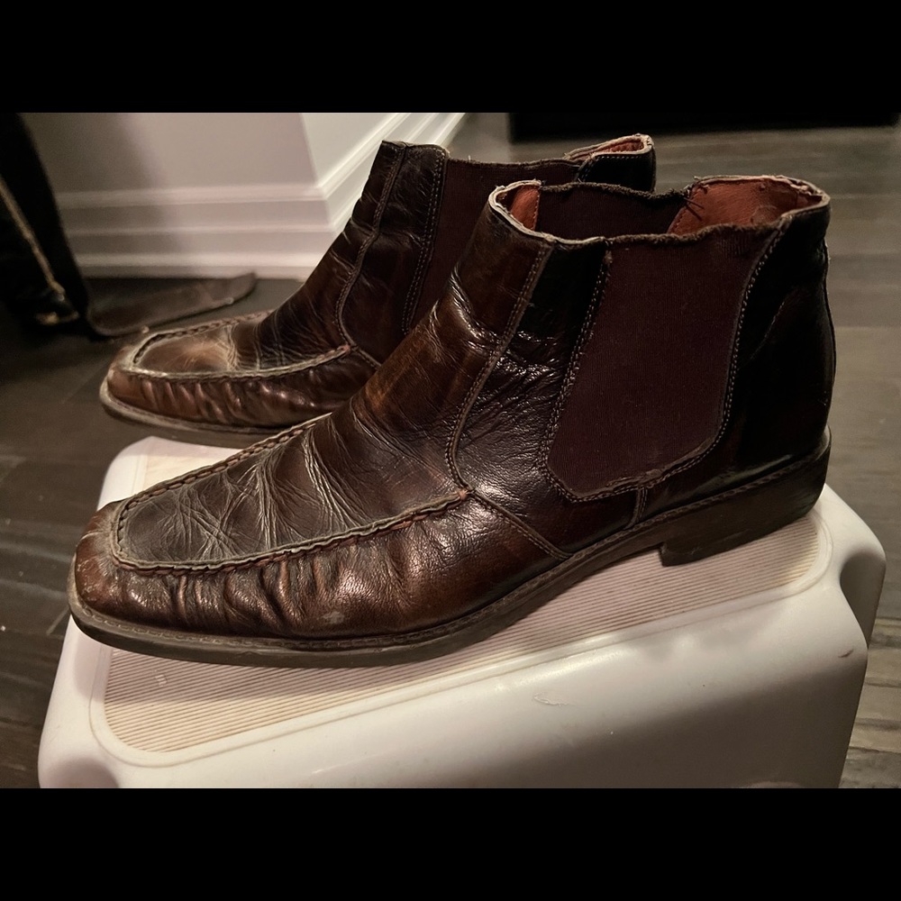 Mens leather boots